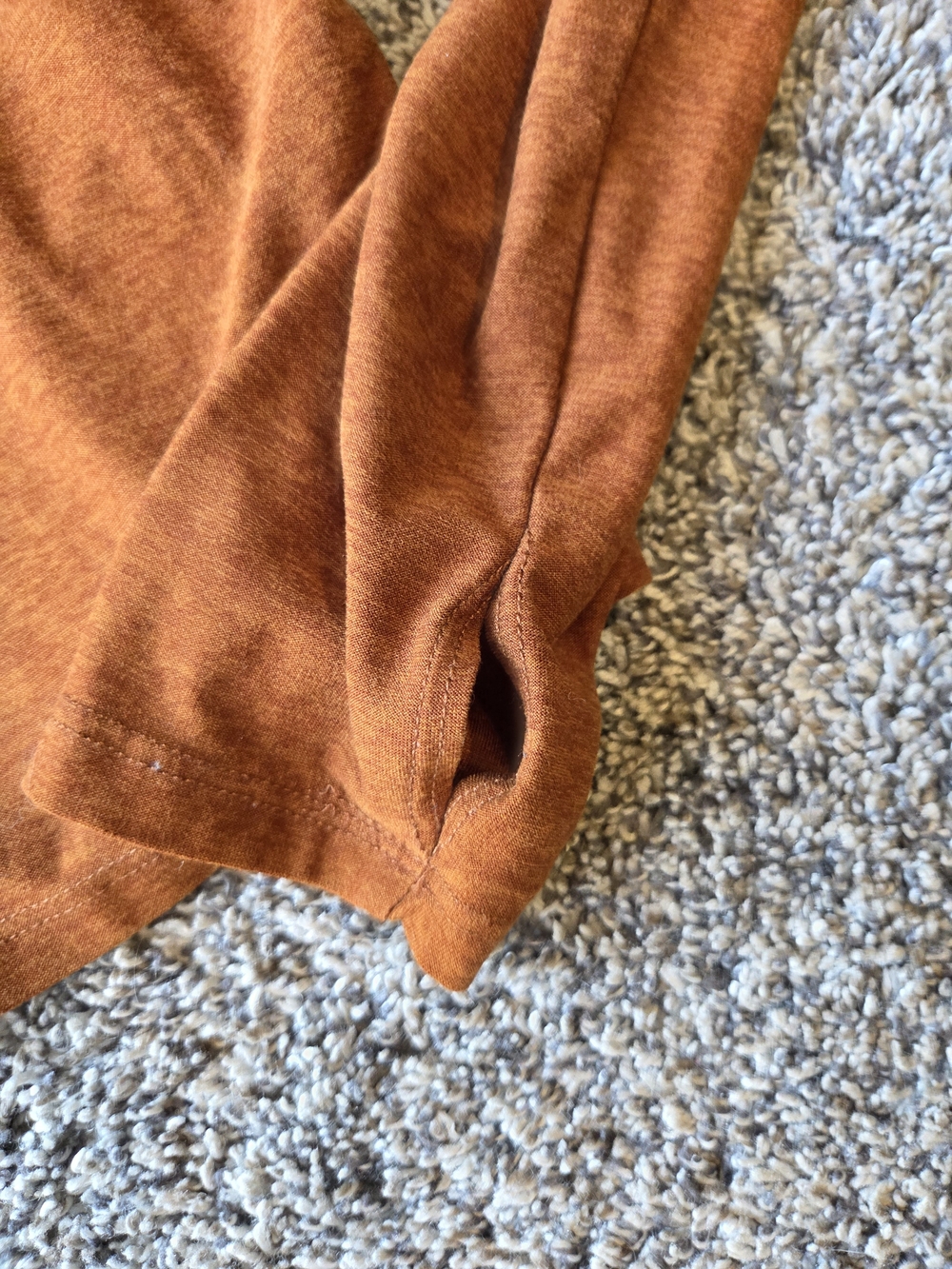 Beyond Yoga Lightweight Long Sleeve Crop Top - Rust Orange - Picture 3 of 7